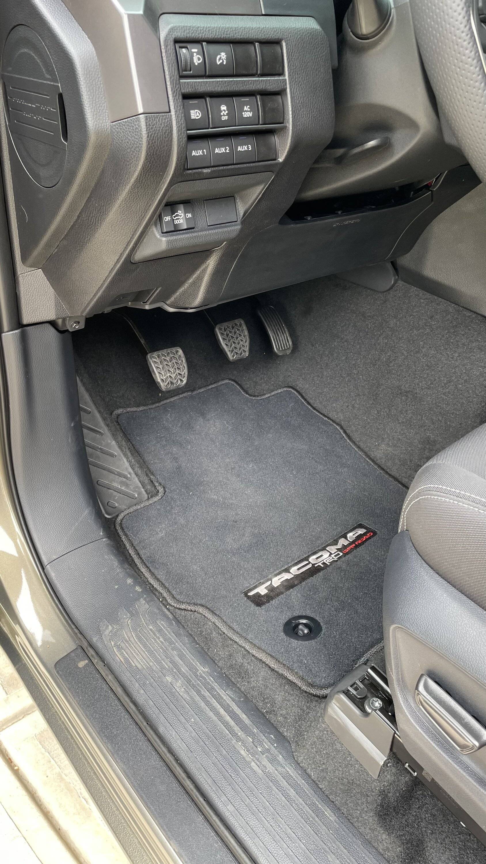 2024 Tacoma OEM PT206-35242-20 all weather mats do NOT fit manual IMG_2835