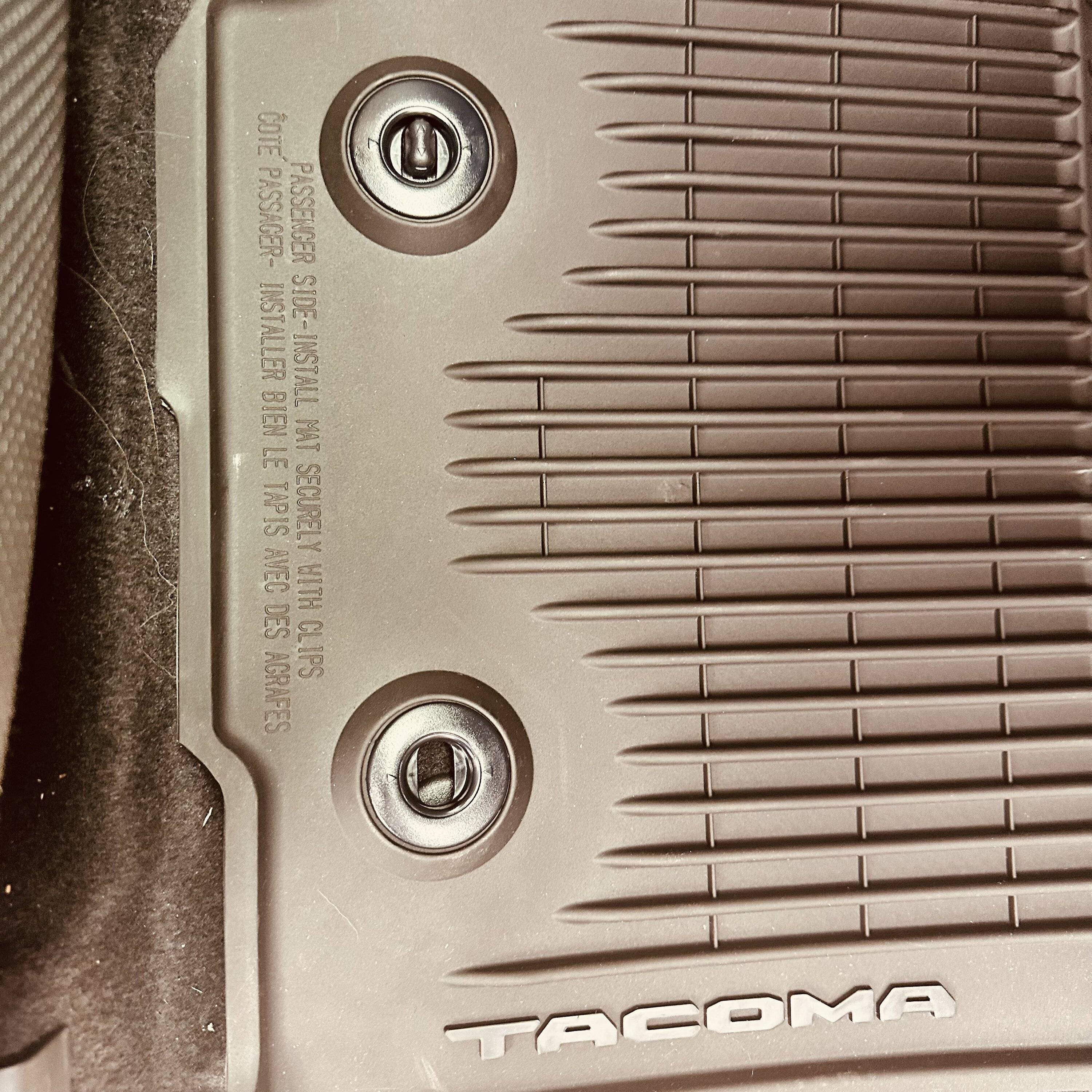 2024 Tacoma OEM PT206-35242-20 all weather mats do NOT fit manual IMG_4611