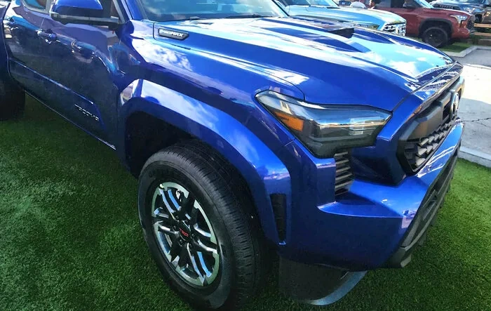Blue Crush Metallic 2024 Tacoma TRD Sport i-Force MAX Hybrid -- exterior & interior first look!