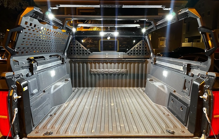 RIGID Scene Lights Installed on IBEX Bed Rack