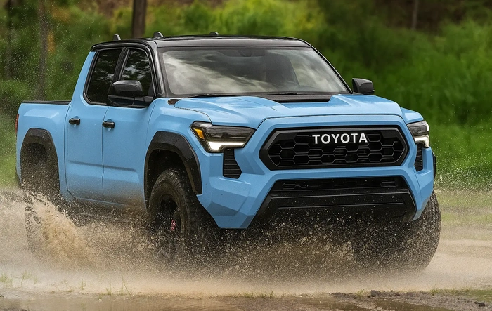 2026 Tacoma new colors: Mud Bath and Heritage Blue (Blue Crush removed)