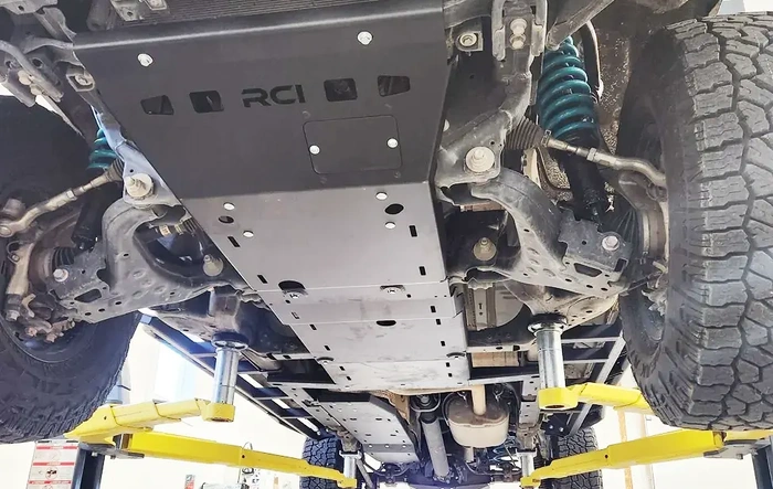 RCI Skid Plates and Sliders Installed on Long Bed 2024 Tacoma TRD Off-Road