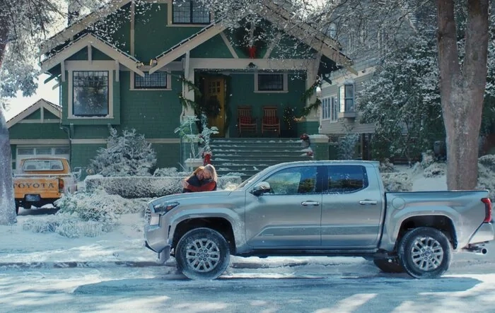 Holiday ad featuring 2024 Tacoma - "Present From the Past"