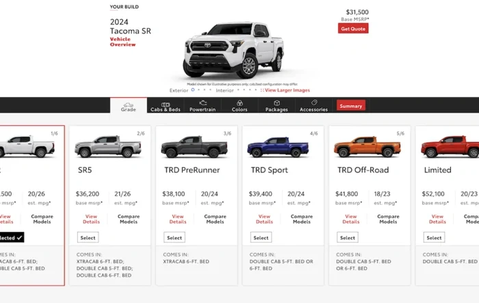 2024 Tacoma Build and Price Configurator Now Live! - Post Up Your Builds!!