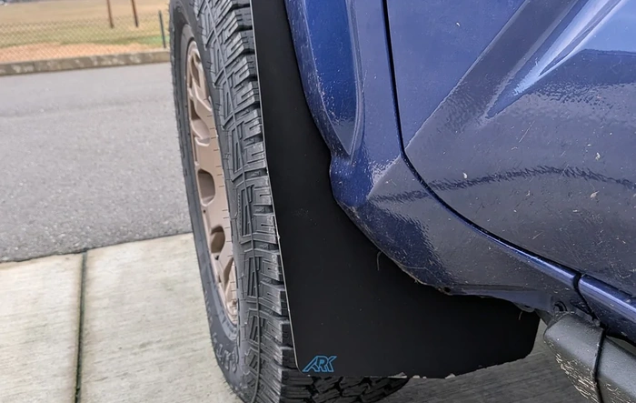 ARK Mid Mud Flaps installed