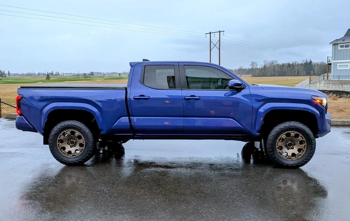 Bilstein 5100s installed on a 2025 SR5 Tacoma