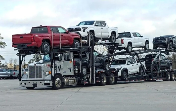 2024 Tacomas delivery on way to Toyota Distributor (GST) in Texas!
