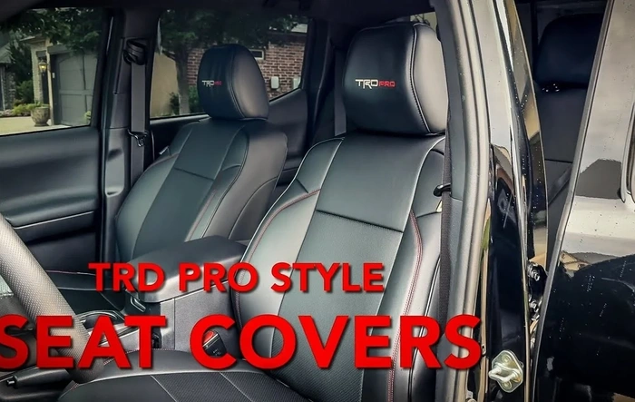 🎥Installation Showcase of Premium Custom Leather Seat Covers for Toyota Tacoma