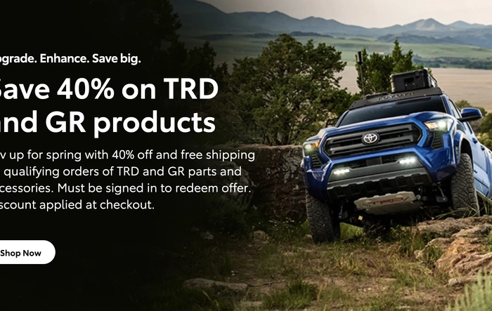 40% discount sale on TRD products (OEM) until 3/17