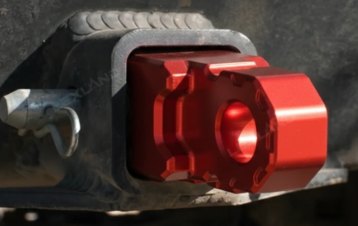 Aluminum hitch shackle receiver for 2024+ Tacoma