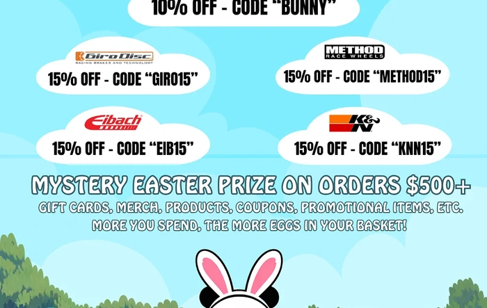 Easter Sale — Up to 15% Off + Mystery Prizes