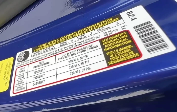 Door Sticker Thread (GVWR / Payload / Tire and Loading Figures Label). Post Yours Up