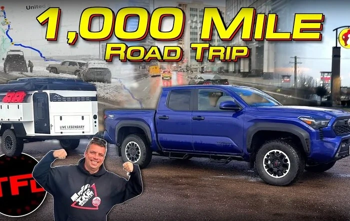 First Towing & MPG Test 1000-Mile Road Trip Review - 2024 Tacoma TRD Off-Road (TFL Video)