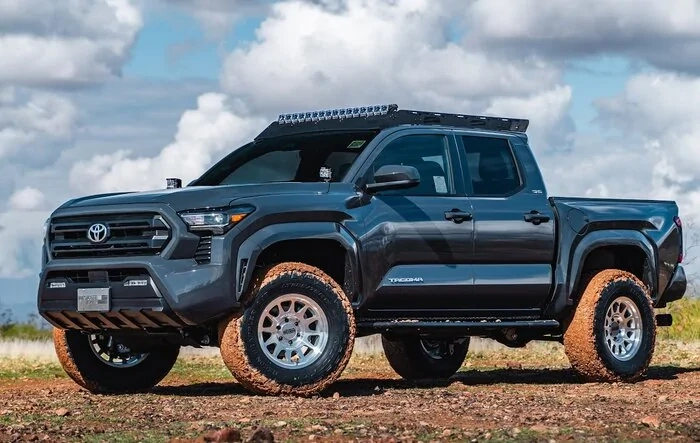 Aftermarket parts on 2024 Tacoma Off-Road by Westcott Designs - Lift Kit, Light Bar, Roof Rack, Rigid Ditch Lights, Method Wheels, Recon Grappler A/T