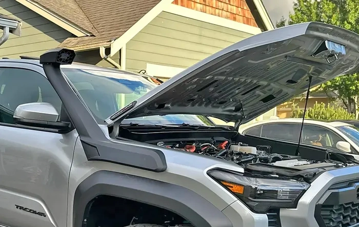 K&N snorkel installed