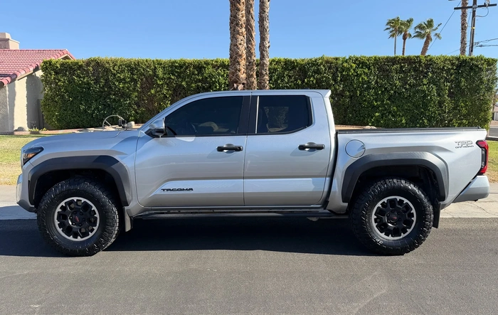 285/75R17 tires fit a stock 2024 TRD Off-Road, no rubbing