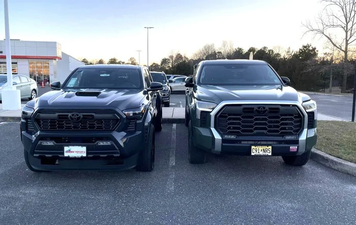 2024 Tacoma vs. Tundra size comparison photos
